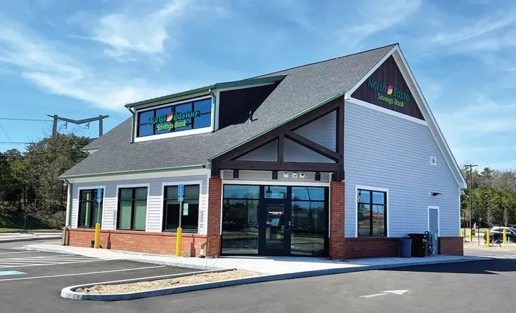 North Easton Savings Bank Plymouth banking center building exterior